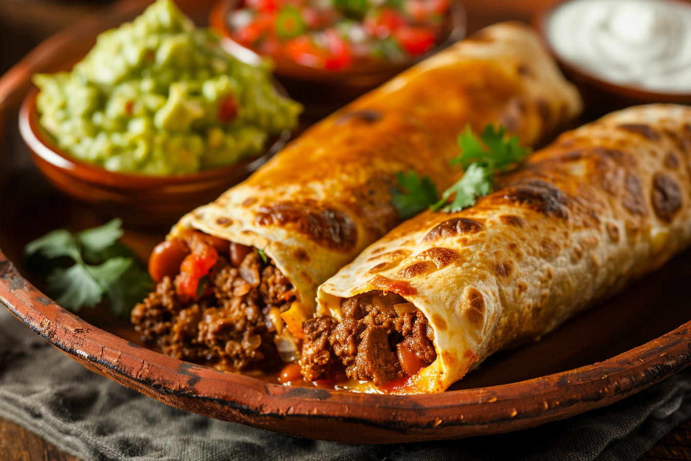 u3887994962 golden crispy beef and cheese chimichangas cut op fd37c77c 9e32 40a6 931f 34d0a998e58f 3