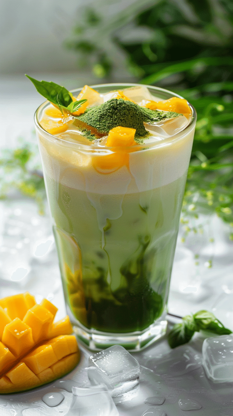 u3887994962 iced mango matcha latte in a clear glass beautifu 5adbad6d 6e26 44e7 aaae f91334c1203a 1