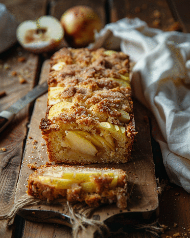 u3887994962 apple streusel bread loaf on rustic wooden table e05da9e6 9e89 4627 b571 8689de10bf89 0