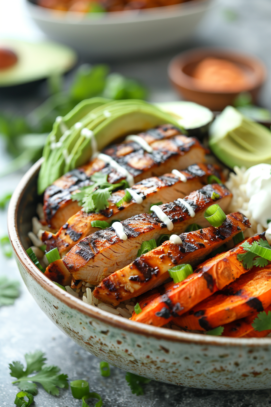 Ultimate Chicken Sweet Potato Rice Bowl u3887994962 chicken sweet potato rice bowl grilled sliced chi 90713a8e 7156 4169 bbfd 6bfc87a28073 1