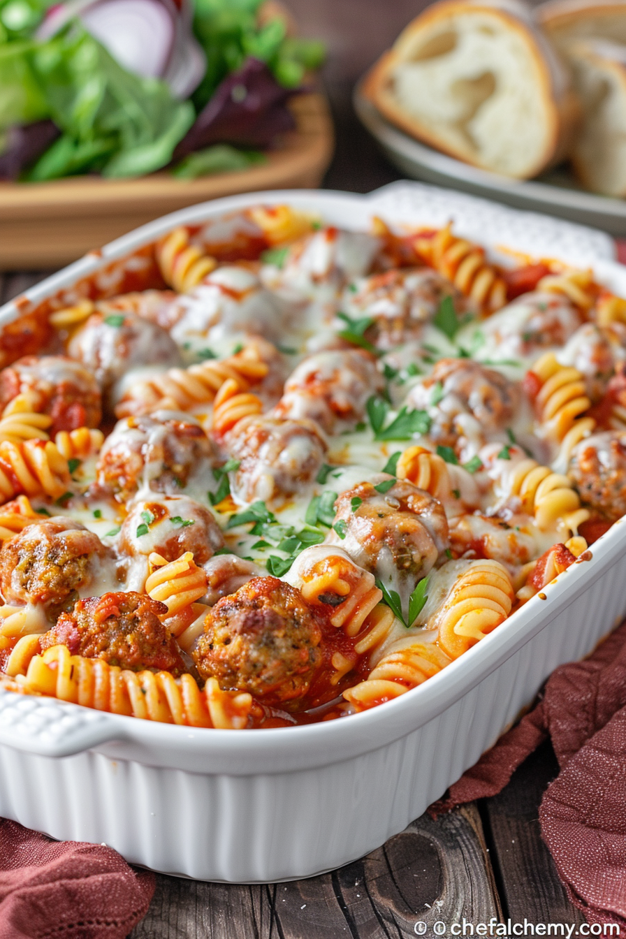 Ultimate Easy Dump and Bake Meatball Casserole u3887994962 create a high resolution food photography image o 19f70719 f365 47b3 868f 9c85b81c8112 2