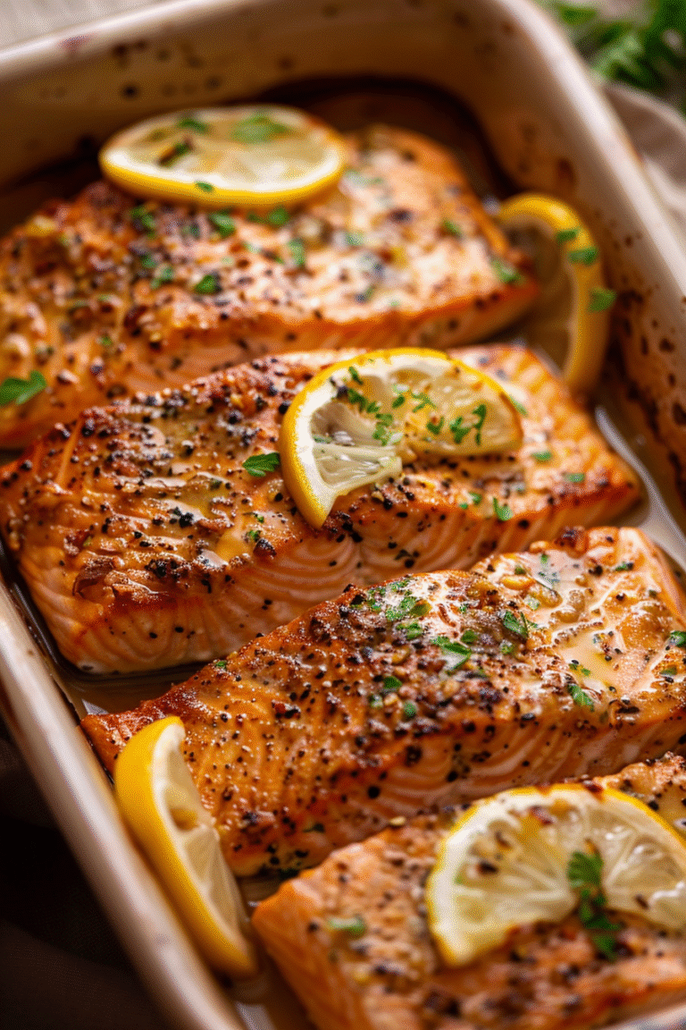 u3887994962 easy garlic butter baked salmon fillets in a rust 0366df2e 6996 4154 84f7 18af75e69d08 0