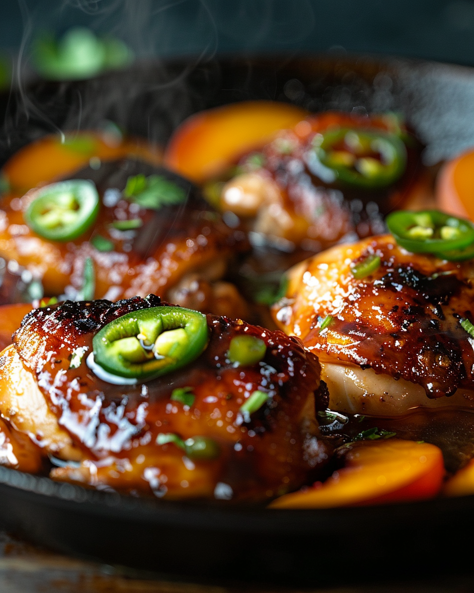 u3887994962 jalapeo peach chicken in a rustic skillet juicy g 804e0145 ff73 4a7e 8edc 83d1ba2adc56 3