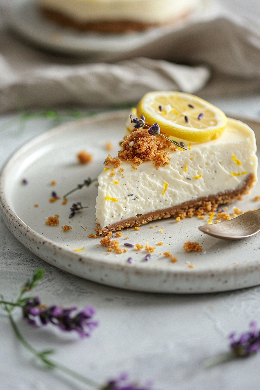 Amazing Lemon Lavender Cheesecake with Honeycomb u3887994962 lemon lavender cheesecake with honeycomb topping 117fbfd2 377f 458f a56f 15457cbfe15c 3