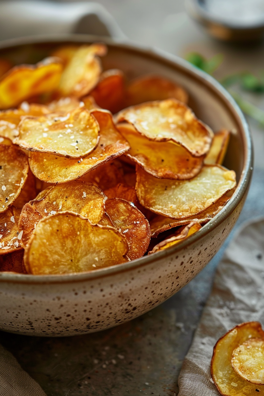 Easy Air Fryer Potato Chips – Fresh & Crispy at Home u3887994962 ultra crispy homemade air fryer potato chips in a e3fab2b7 ef63 4d56 ac4d 6212e206e8ae 3
