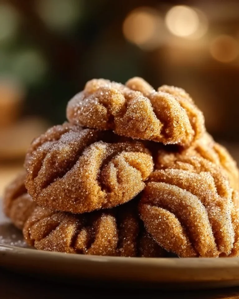 Churro Crinkle Cookies sprinkled with cinnamon sugar on a plate