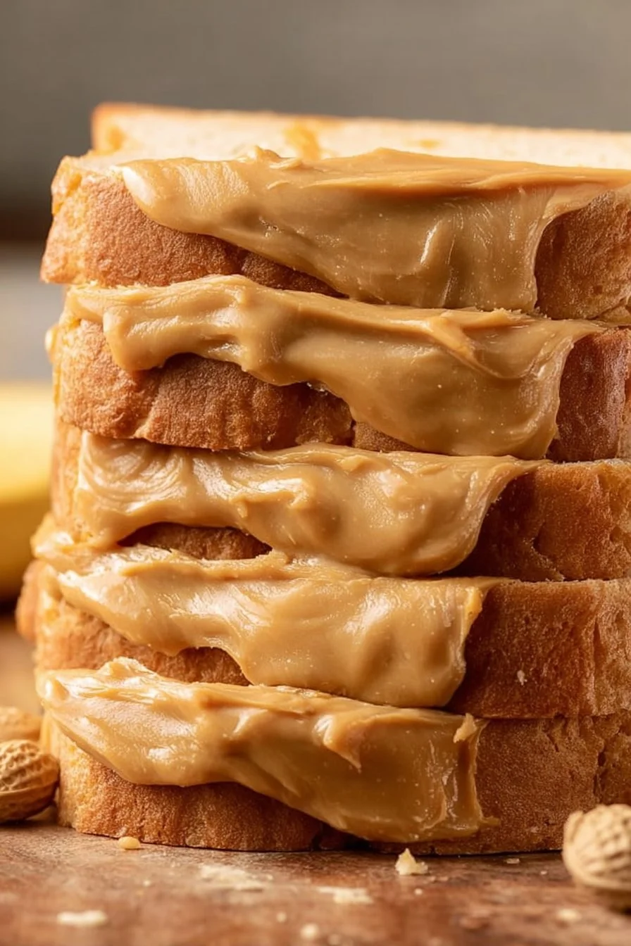 Delicious salted caramel banana bread sliced and ready to serve