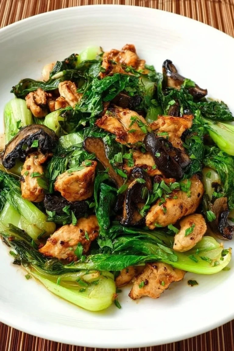 Keto-Friendly Chicken Bok Choy Stir Fry with colorful vegetables