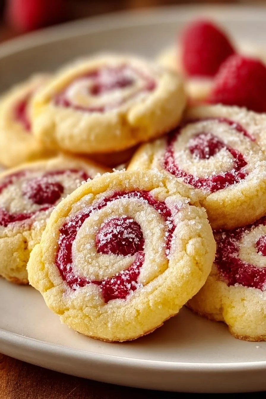 Delicious lemon raspberry cookies with vibrant colors and a refreshing flavor