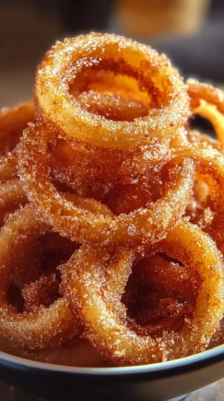 Delicious Apple Cinnamon Curly Fries on a plate with cinnamon sprinkles