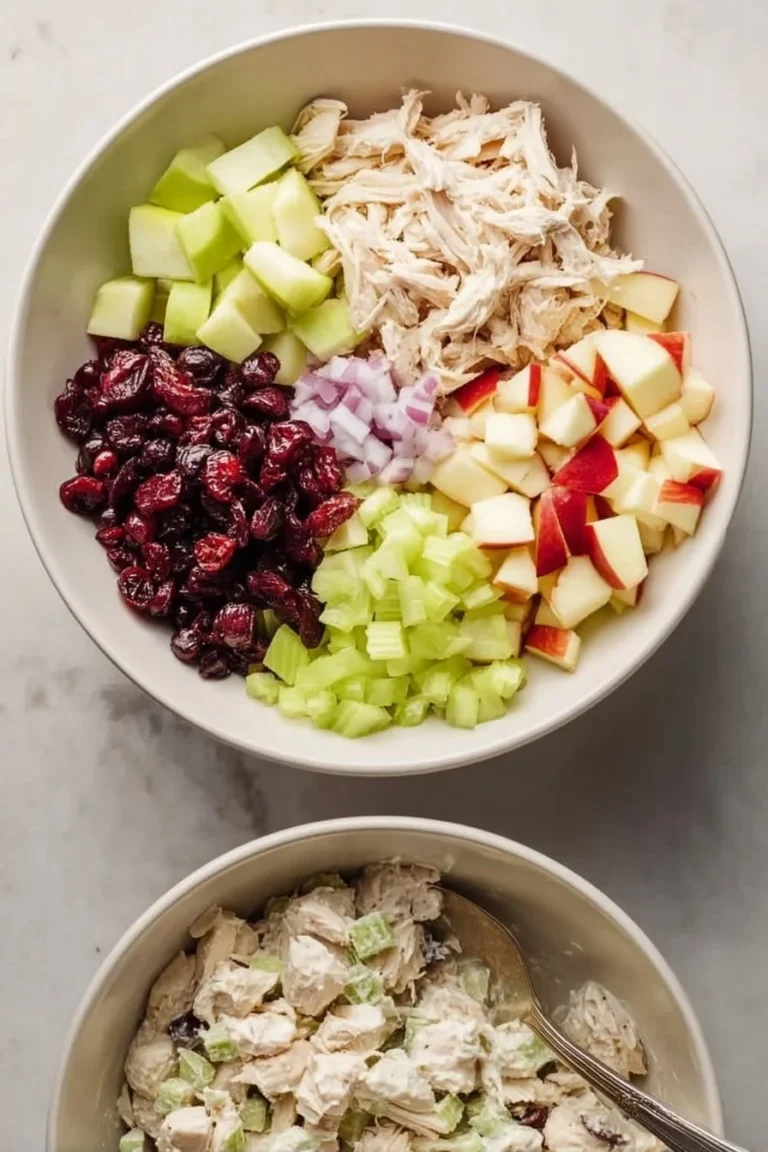 High protein low fat chicken salad with fresh vegetables and dressing