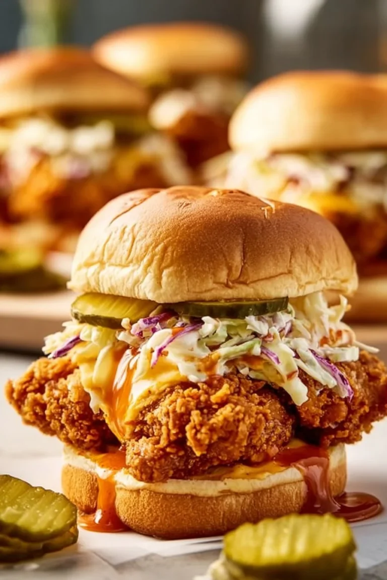 Delicious Nashville Style Chicken Sandwich with spicy seasoning and toppings