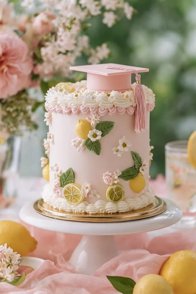 Pink Lemon Cake with Graduation Cap Topper pink lemon cake with graduation cap topper 2026 05 27 200312 683x1024 1