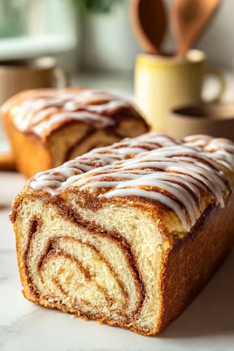 Sourdough Discard Cinnamon Bread fresh out of the oven