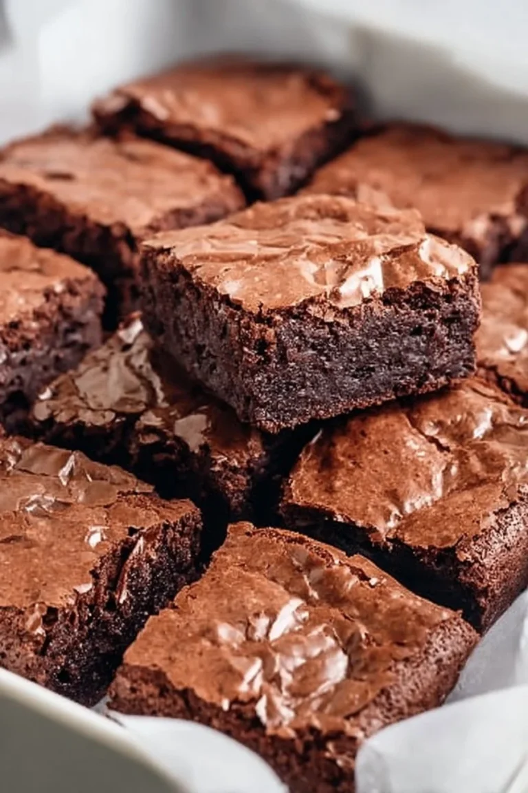 Delicious sourdough discard brownies on a plate with chocolate sprinkles